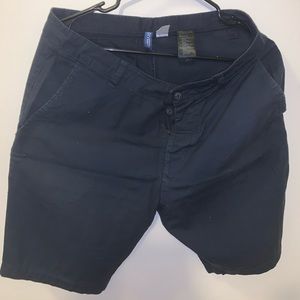 Men navy blue shorts
